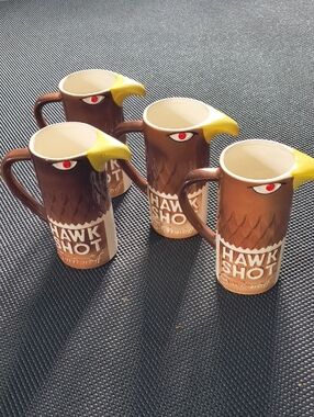 Vintage Smirnoff Hawk Eye Mugs